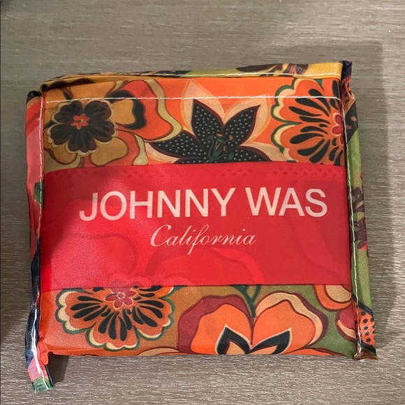 Johnny Was Black and Red Velvet Floral Bag - Picture 14 of 14